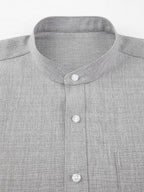 Textured Long Sleeve Turtleneck Shirt