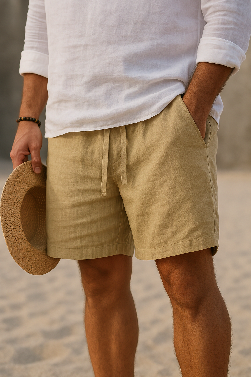 Lenoir™ | Elegant Linen Shorts with Elastic Waist