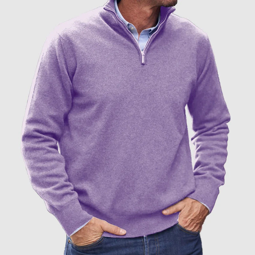 JOHN ZIP SWEATER | WARMTH WITH ELEGANT SIMPLICITY