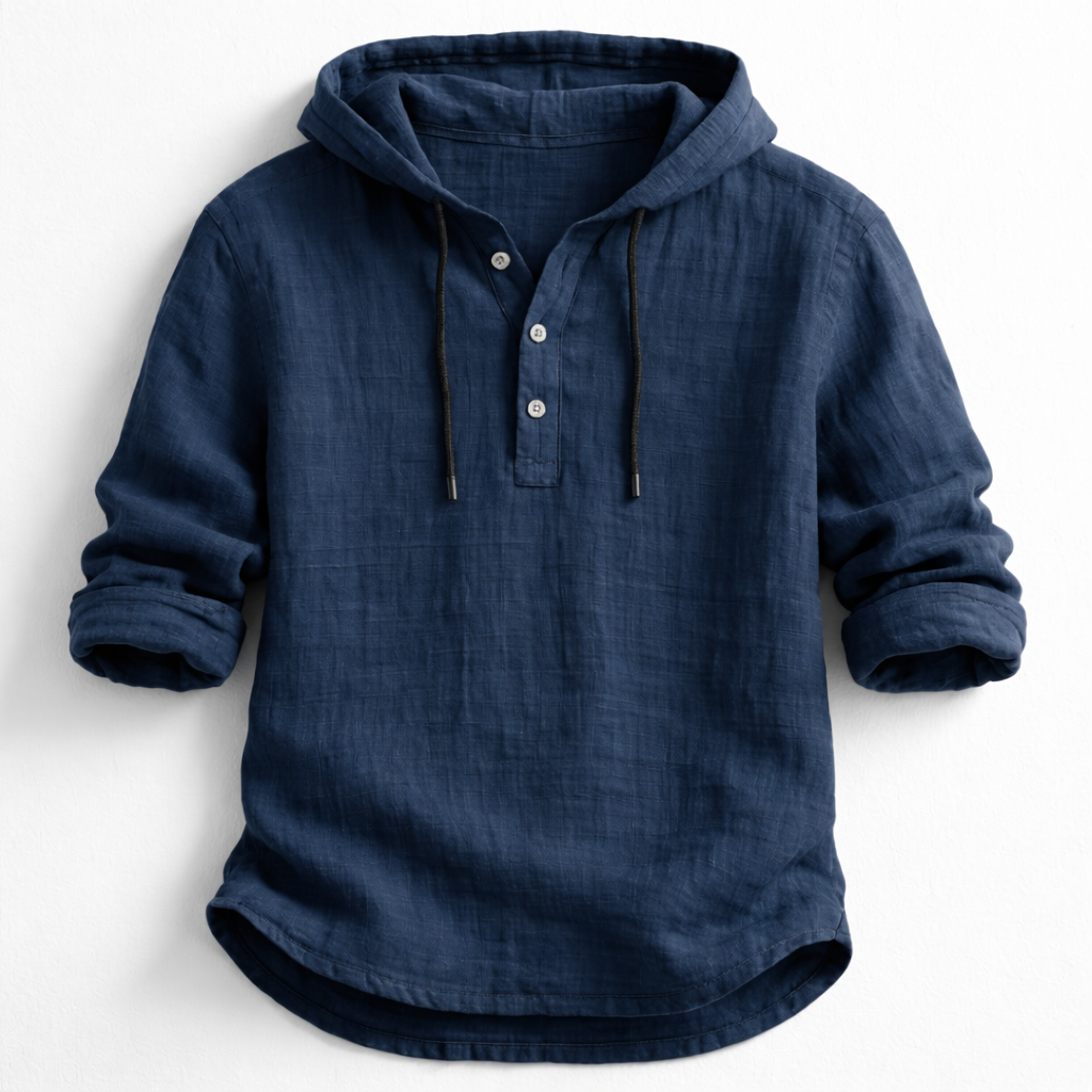 HALTON | Linen Hooded Shirt