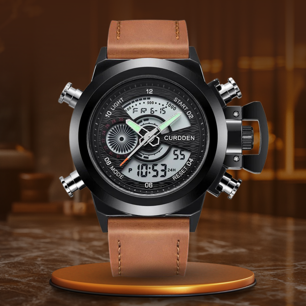 Olsen & Olsen Double Time Fashion Chronograph Watch