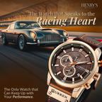 Elegant Quartz Watch with Leather Strap™ by Olsen & Olsen