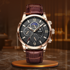 Luxury Leather Quartz Watch™ - Olsen & Olsen