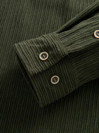 Long Sleeve Corduroy Shirt with Pocket and Buttons