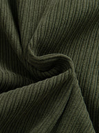 Long Sleeve Corduroy Shirt with Pocket and Buttons