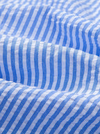 Striped Button-Up Seersucker Shirt