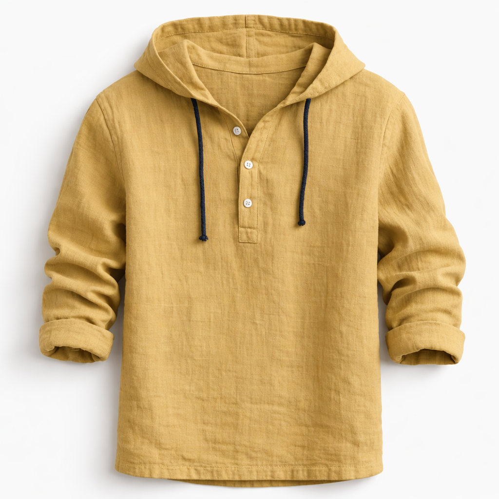 HALTON | Linen Hooded Shirt