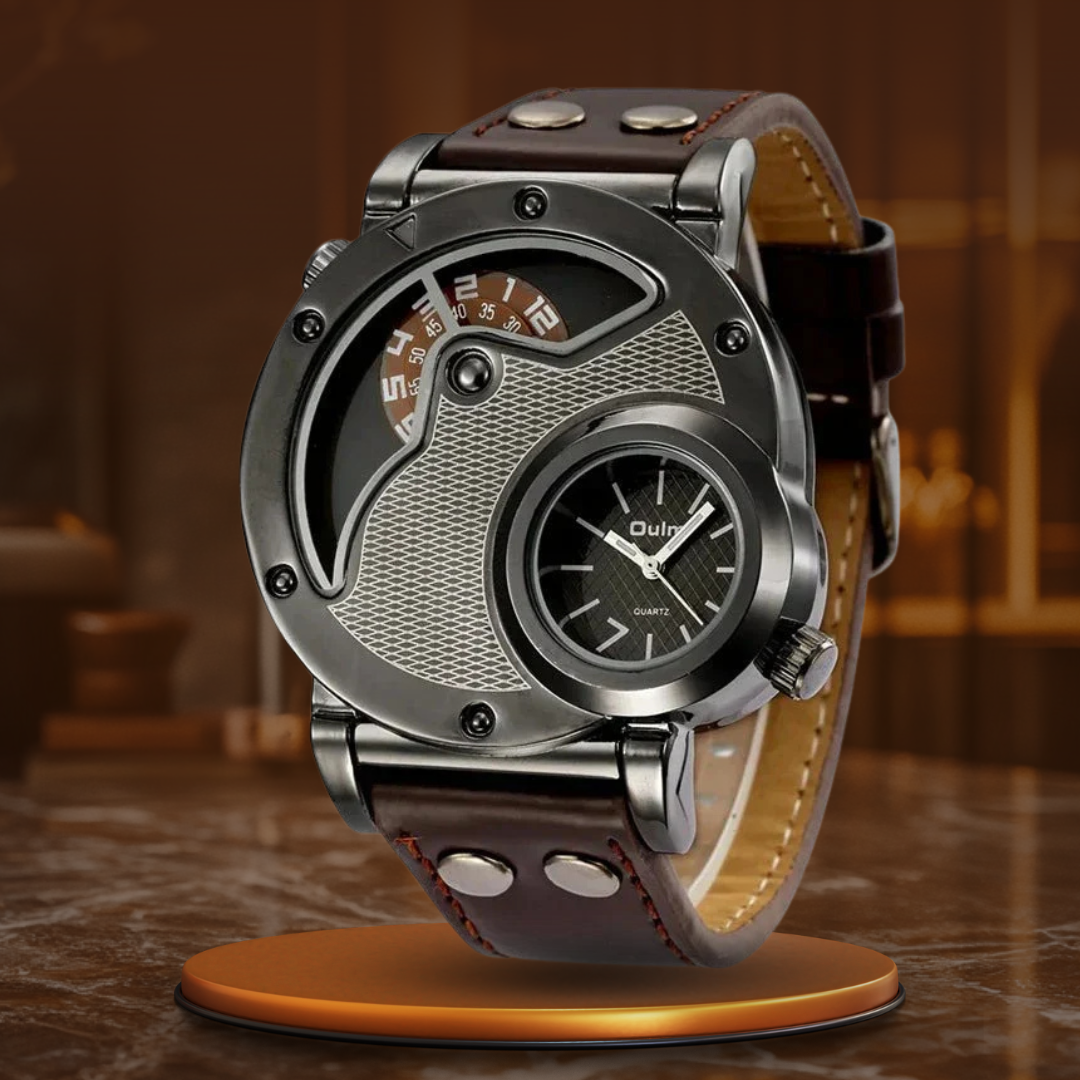 Olsen & Olsen Luxury Dual Time Quartz Watch™