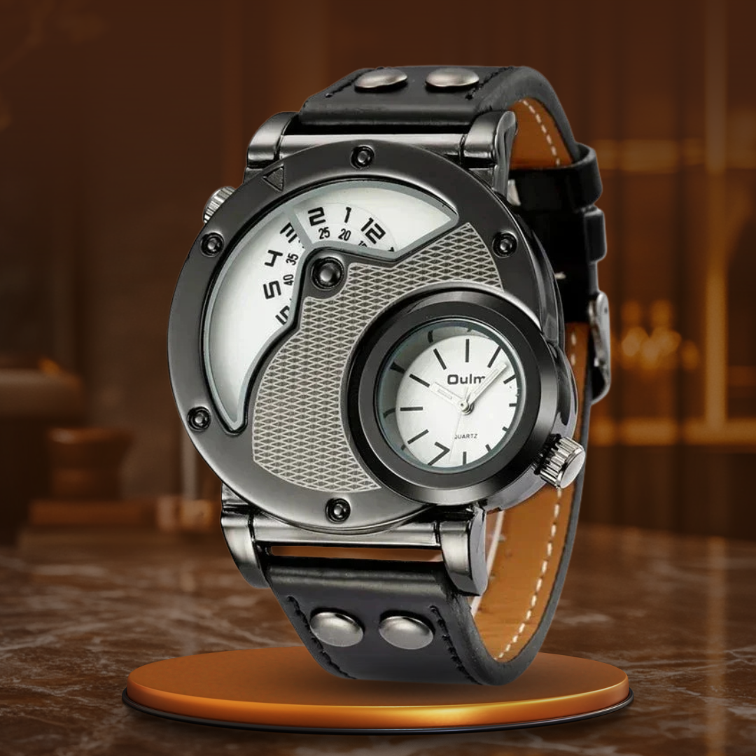 Olsen & Olsen Luxury Dual Time Quartz Watch™