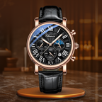 Luxury Leather Strap Quartz Watch™ - Olsen & Olsen
