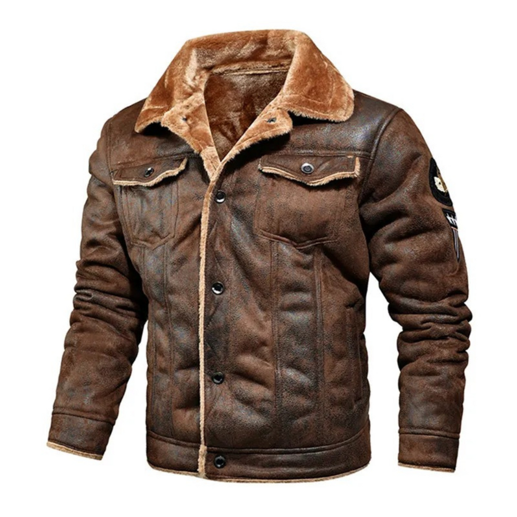 Noxar™ | Warm and Versatile Leather Jacket