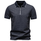 J&M Paris™ | Elegant Men's Polo with Zipper