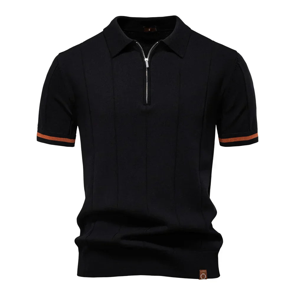 J&M Paris™ | Men's Polo with Zipper