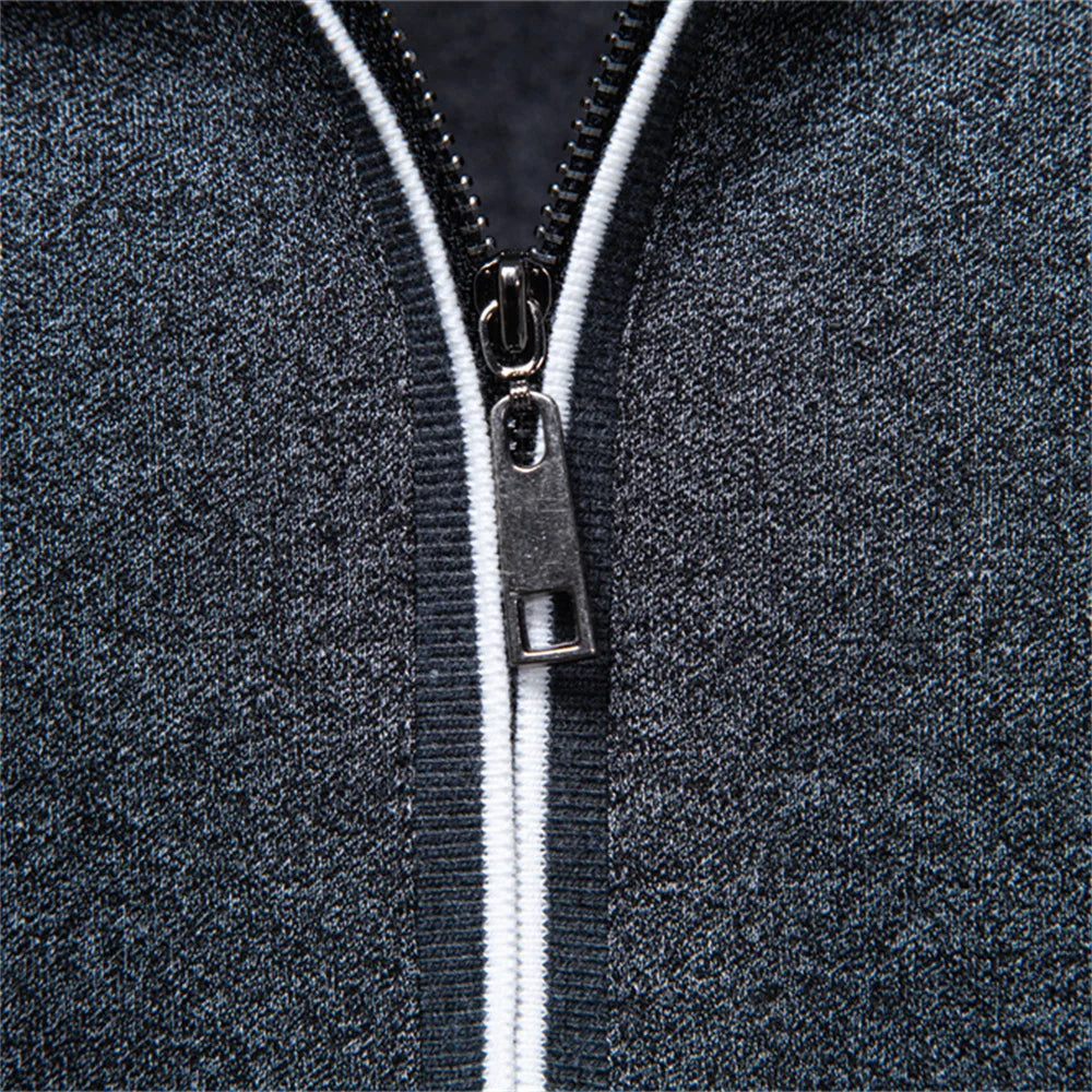 J&M Paris™ | Elegant Men's Polo with Zipper