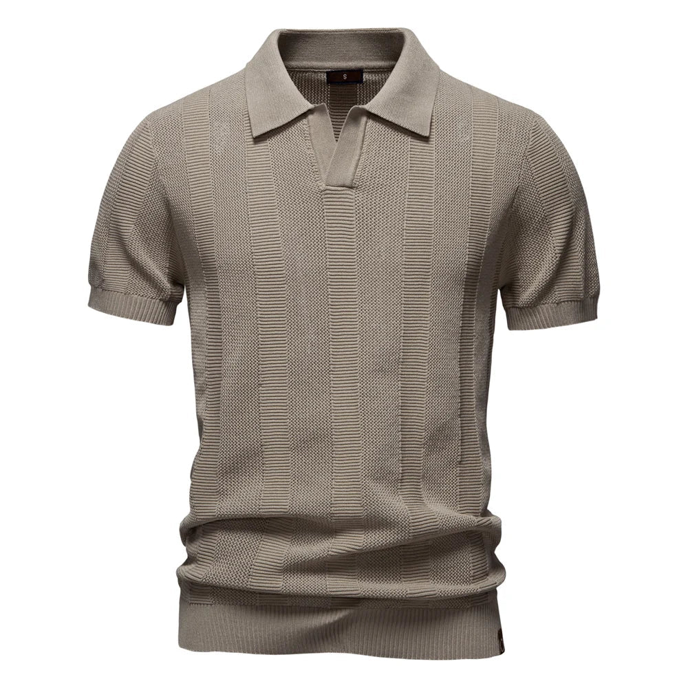 J&M Paris™ | Elegant Striped Polo