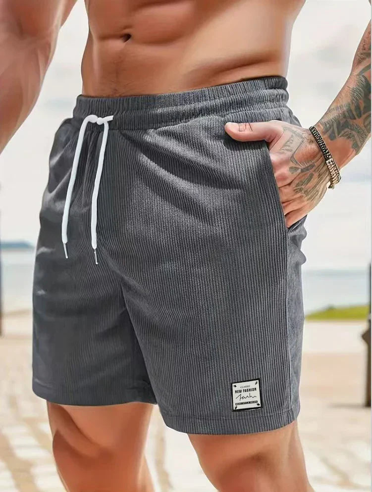 Jean et Marcel™ | Elegant Men's Shorts with Subtle Stripes