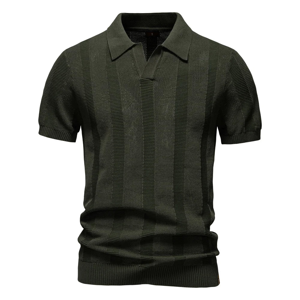 J&M Paris™ | Elegant Striped Polo