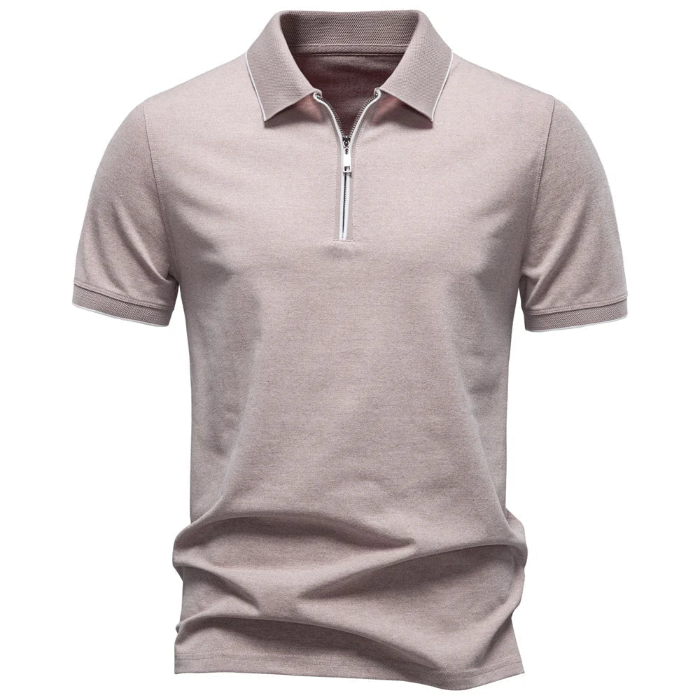 J&M Paris™ | Elegant Men's Polo with Zipper
