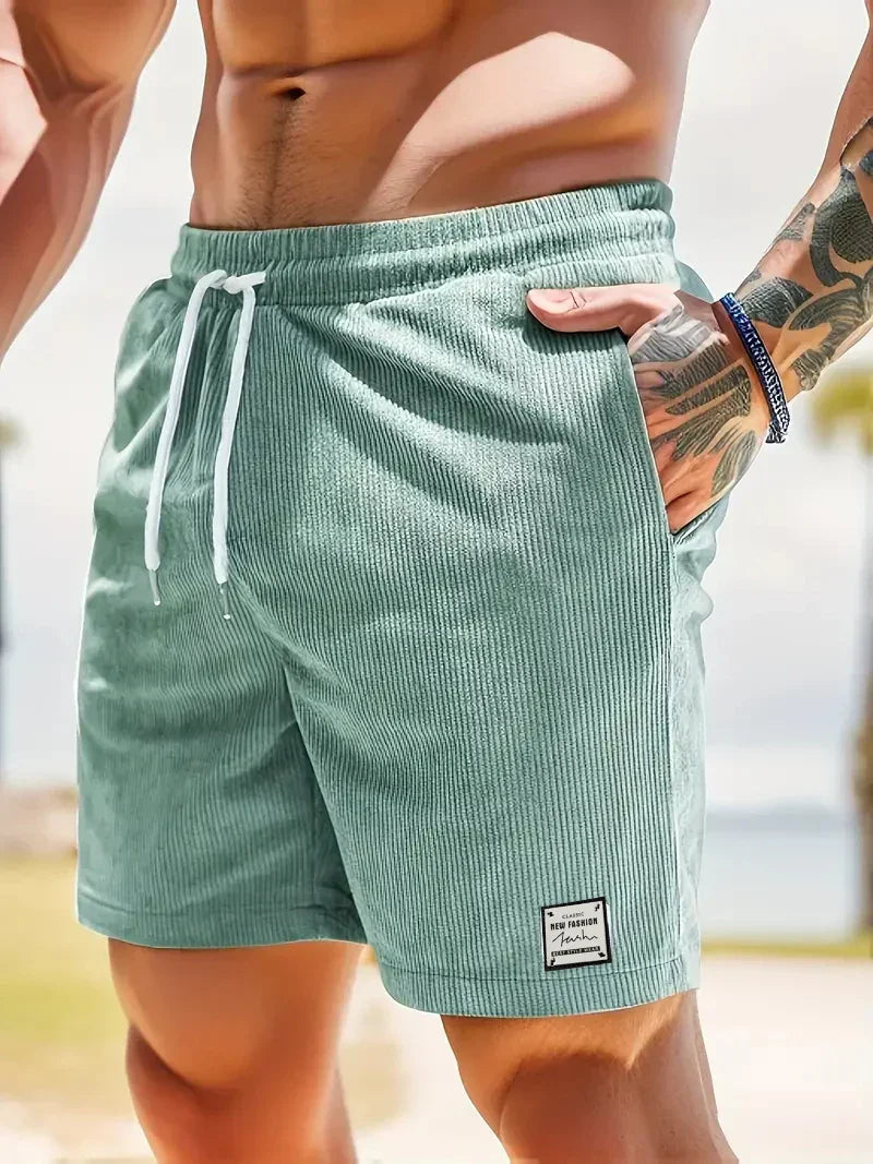 Jean et Marcel™ | Elegant Men's Shorts with Subtle Stripes