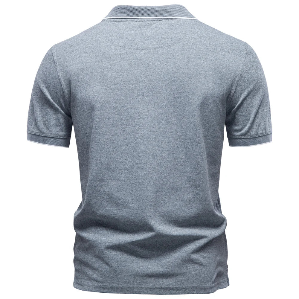 J&M Paris™ | Elegant Men's Polo with Zipper