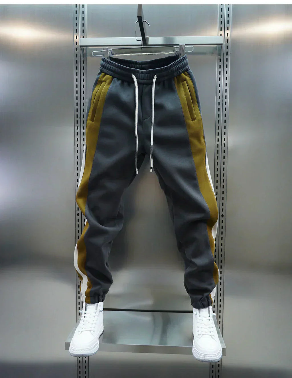 Laurent™ | Tension Pants with Contrasting Stripes