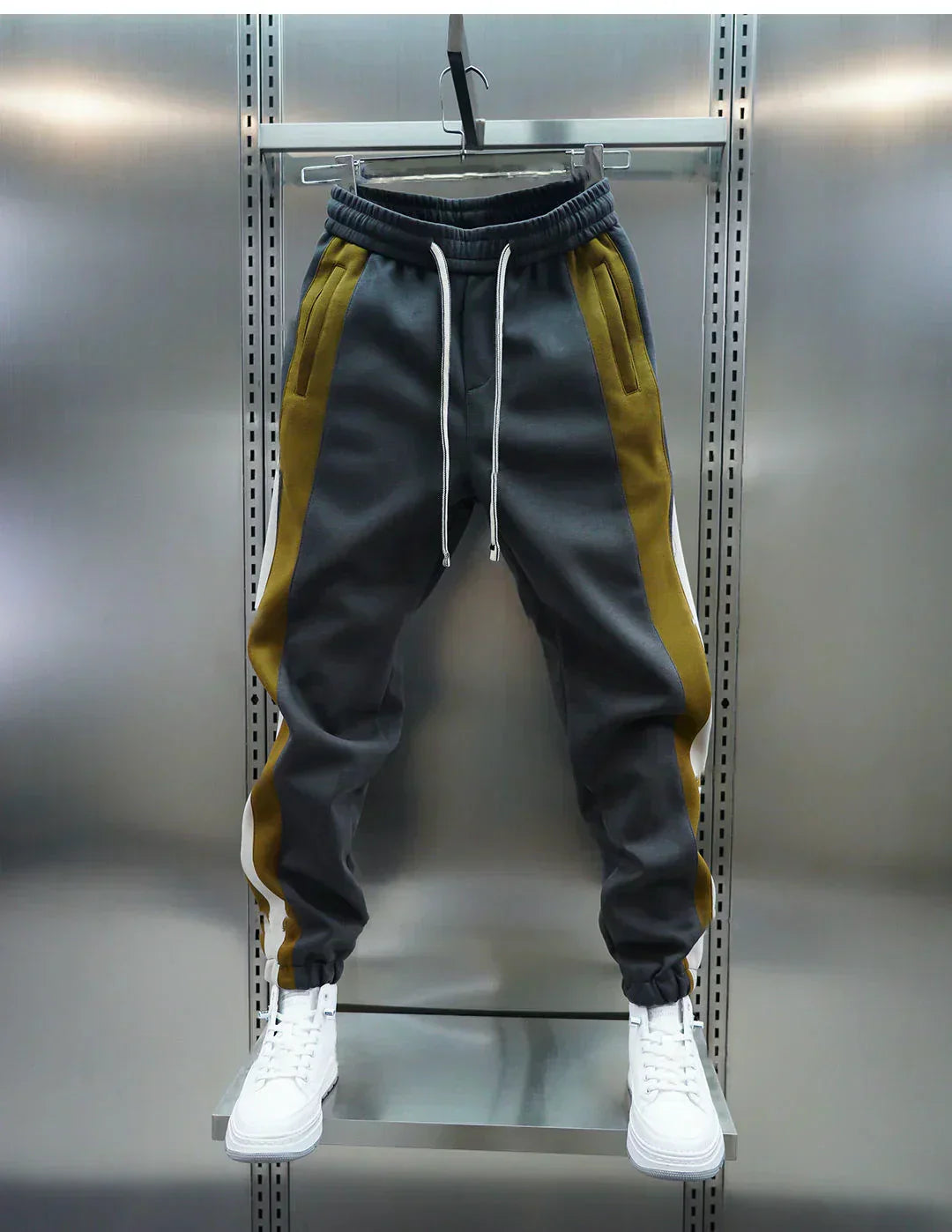 Laurent™ | Tension Pants with Contrasting Stripes
