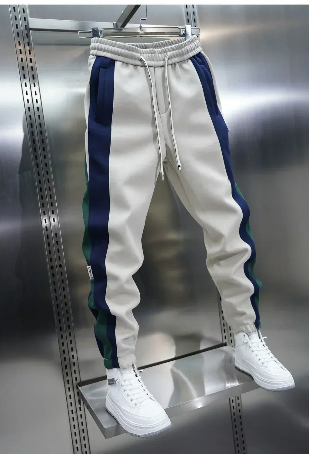 Laurent™ | Tension Pants with Contrasting Stripes