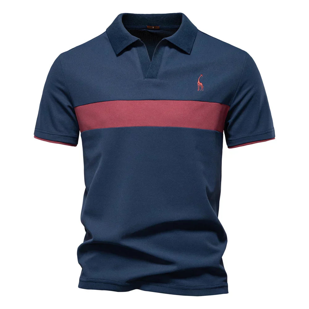 J&M Paris™ | Men's Color Block Polo