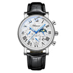 Luxury Leather Strap Quartz Watch™ - Olsen & Olsen