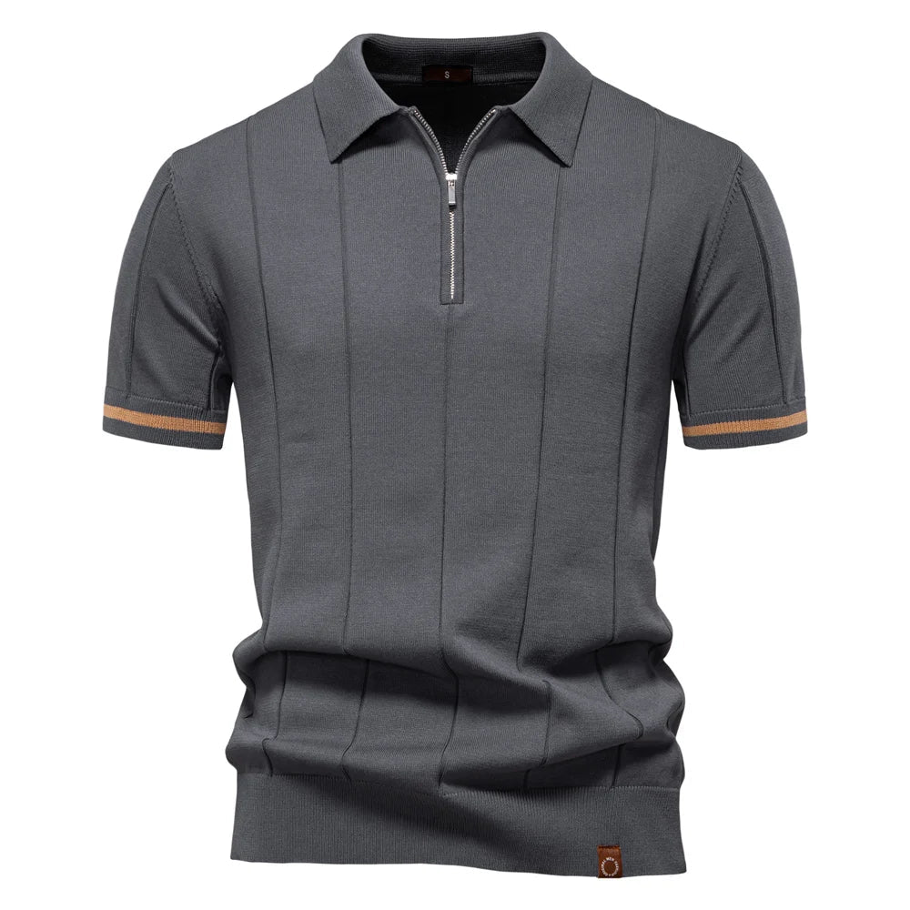 J&M Paris™ | Men's Polo with Zipper