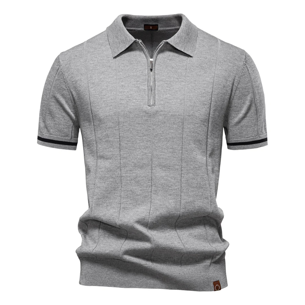 J&M Paris™ | Men's Polo with Zipper