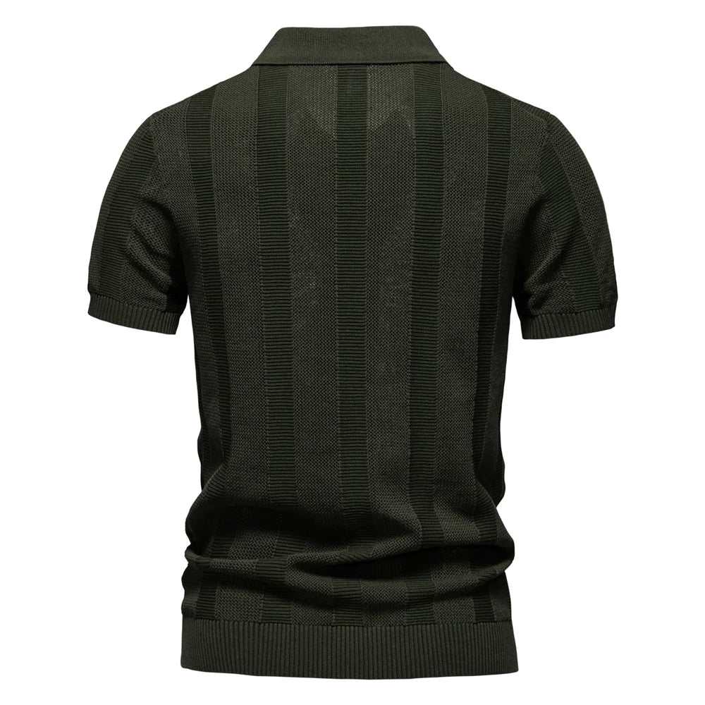 J&M Paris™ | Elegant Striped Polo