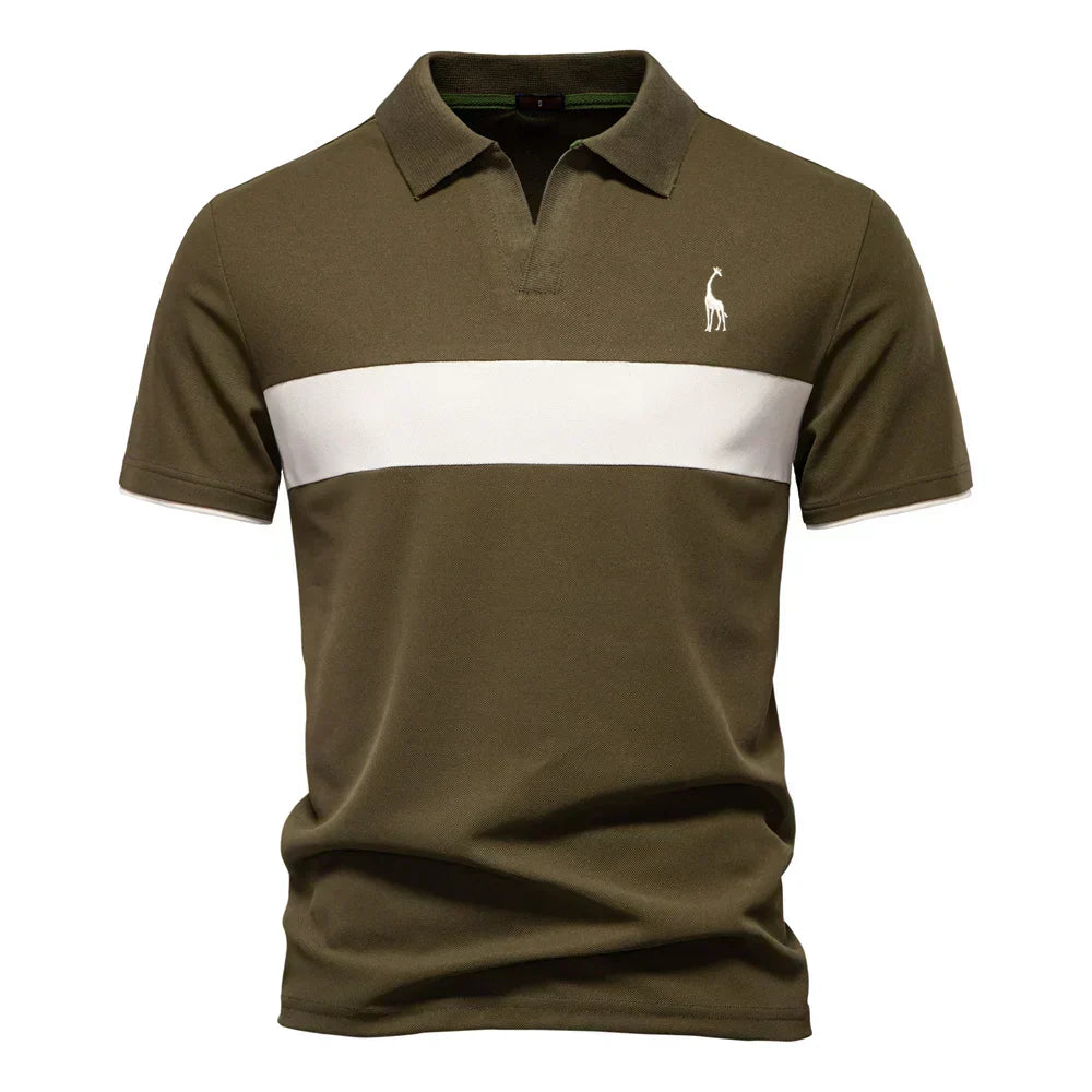J&M Paris™ | Men's Color Block Polo