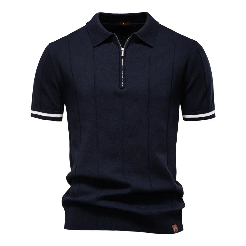 J&M Paris™ | Men's Polo with Zipper