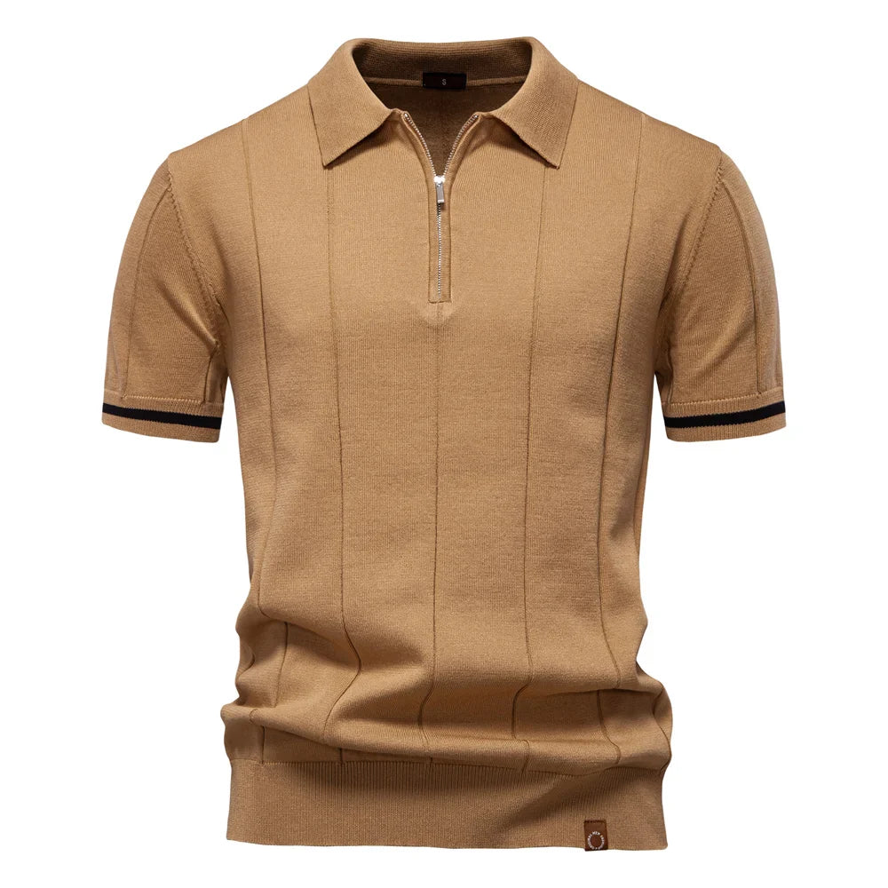 J&M Paris™ | Men's Polo with Zipper