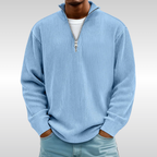 TRISTAN RIBBED ZIP PULLOVER | EFFORTLESS STYLE AND EASY COMFORT