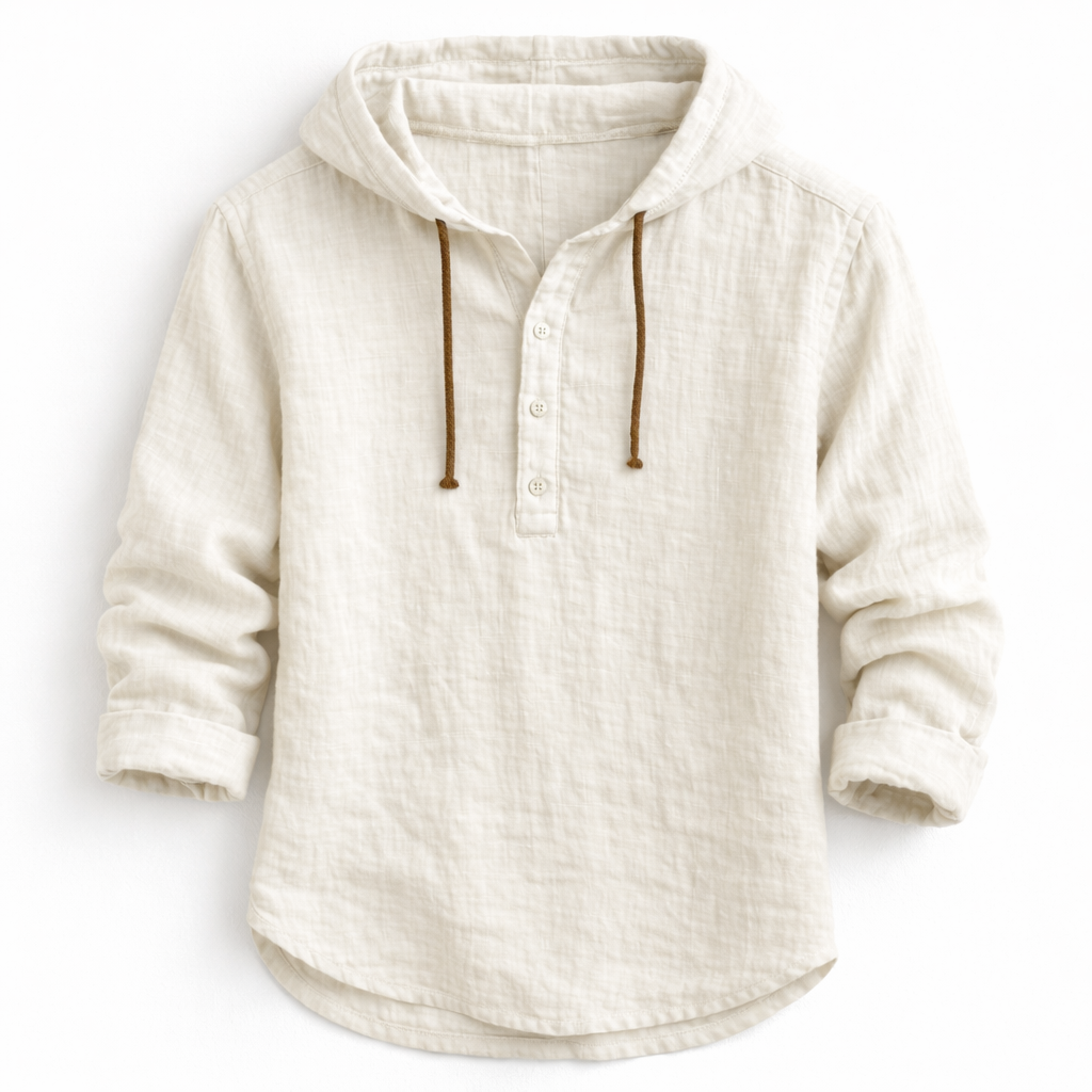 HALTON | Linen Hooded Shirt
