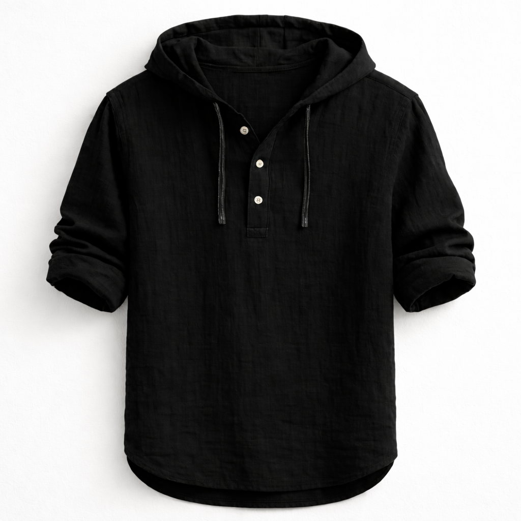 HALTON | Linen Hooded Shirt