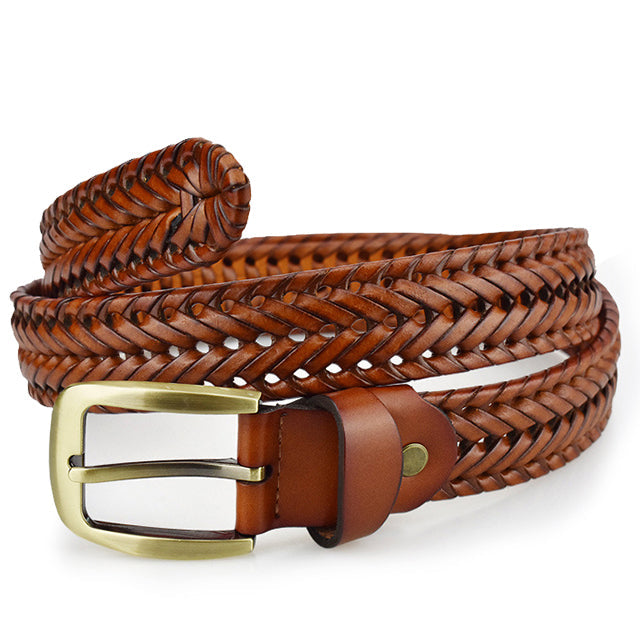 Henri™ | Elegant Braided Leather Belt