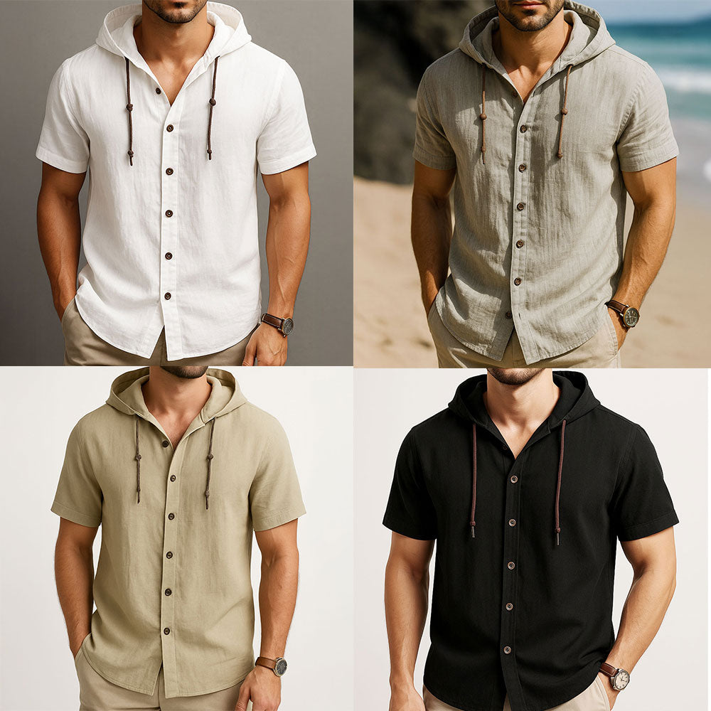 The Dartmoor Hooded Linen Shirt