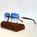 Marcello — Metal and Wood Sunglasses