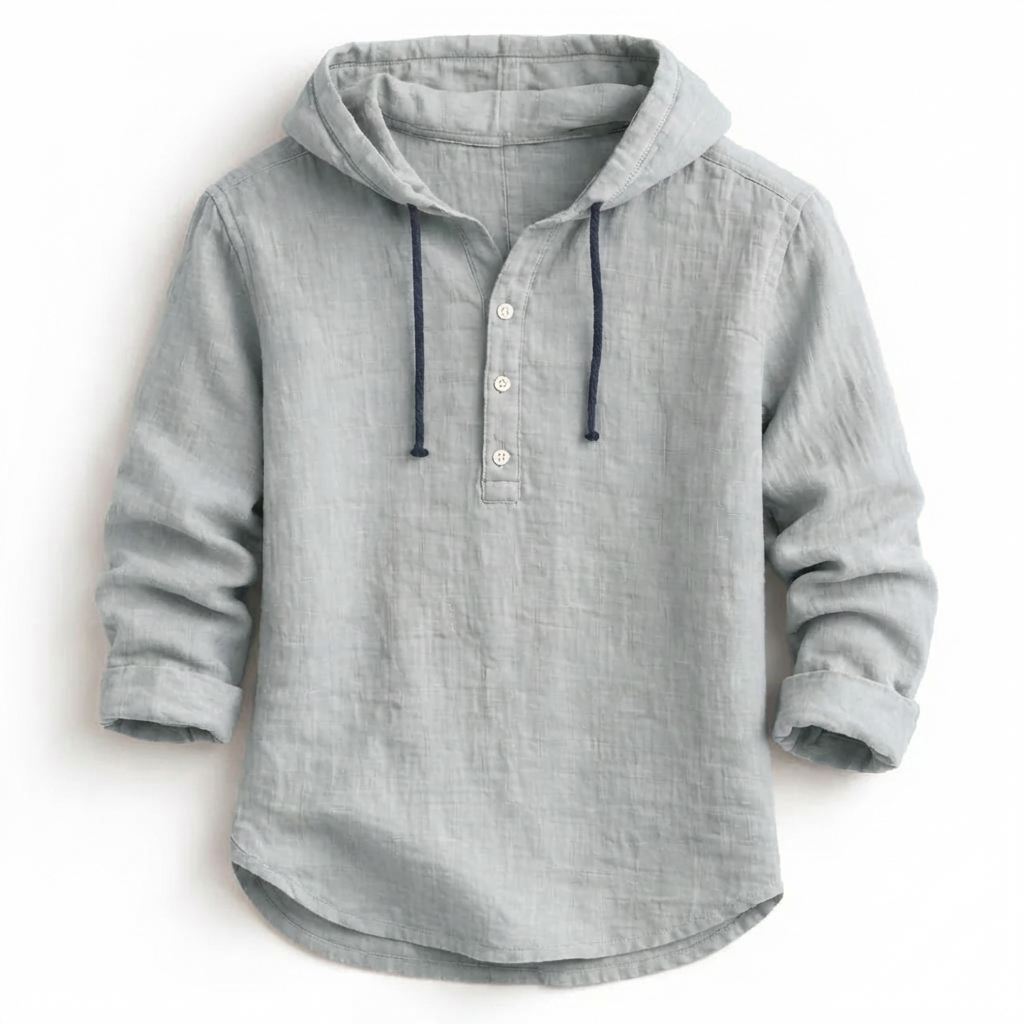 HALTON | Linen Hooded Shirt