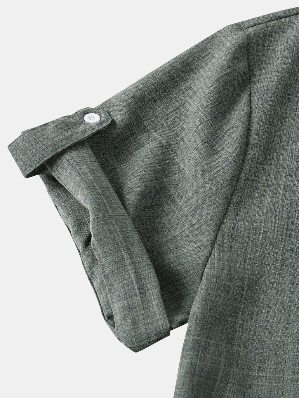 Short Sleeve Linen Henley Shirt