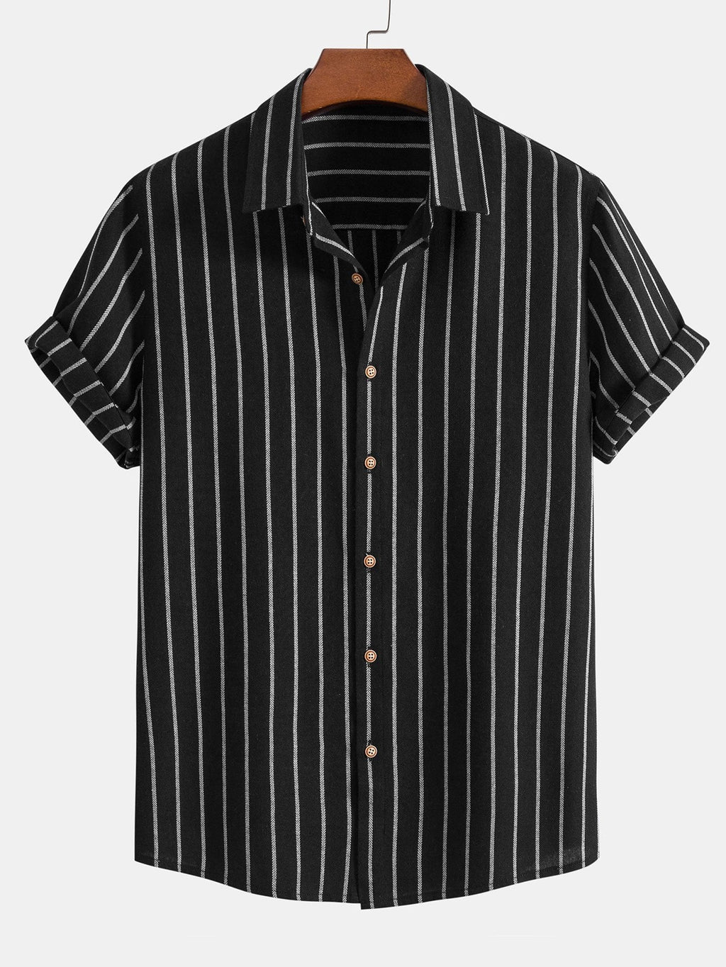 Cotton Brot Strangement Butt Up Shirt