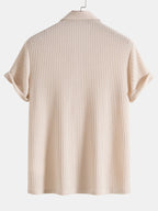 Knitted Waffle Polo