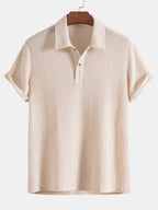 Knitted Waffle Polo