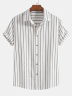 Cotton Brot Strangement Butt Up Shirt