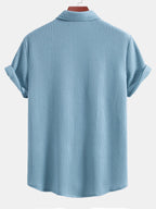 Button-Up Waffle Shirt