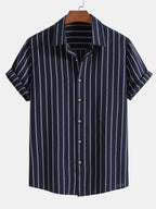 Cotton Brot Strangement Butt Up Shirt