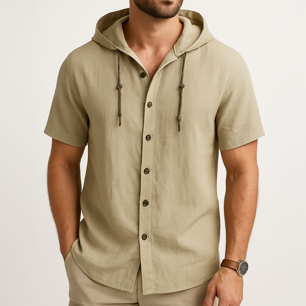The Dartmoor Hooded Linen Shirt